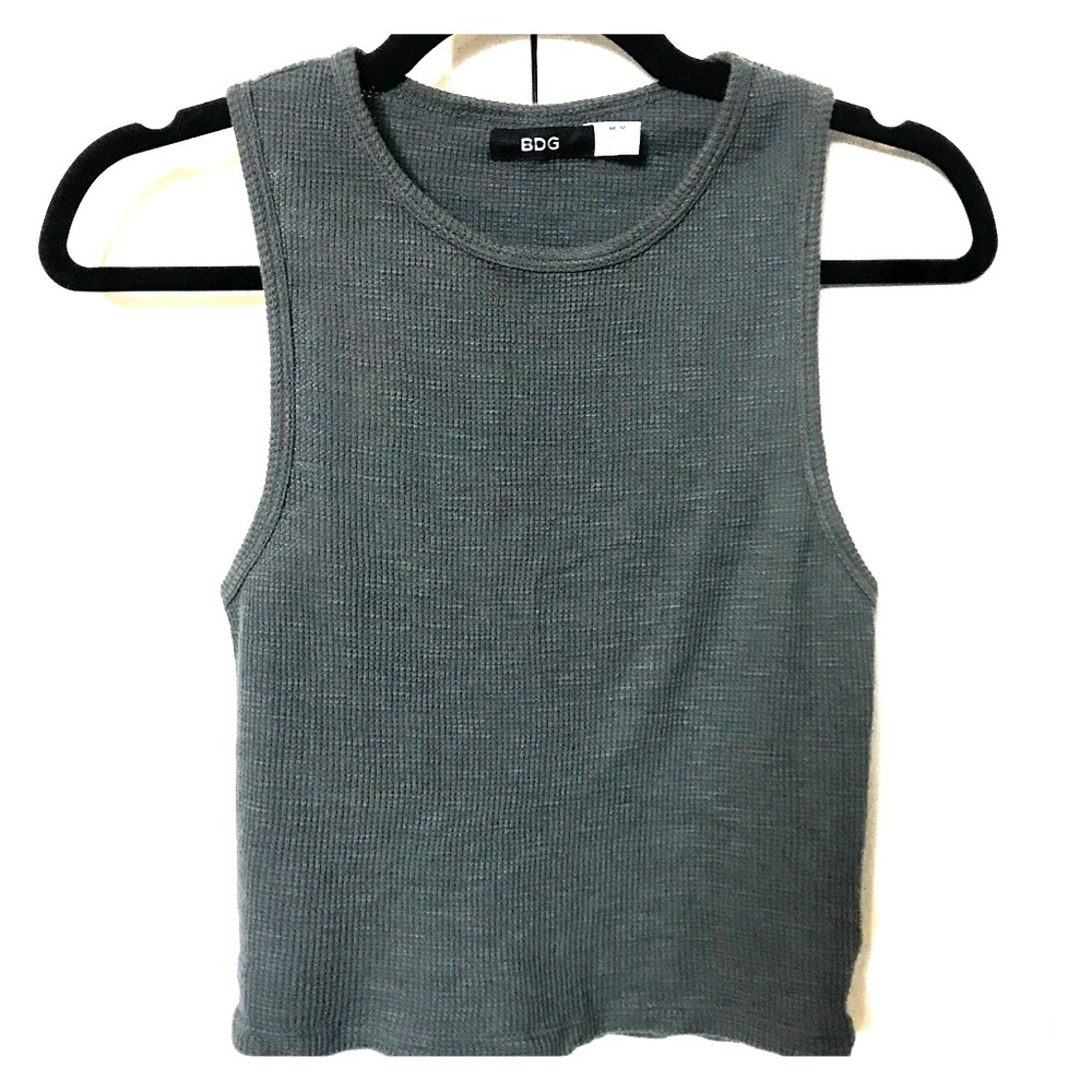 Urban Outfitters BDG Blue/Gray Crop Tank Top